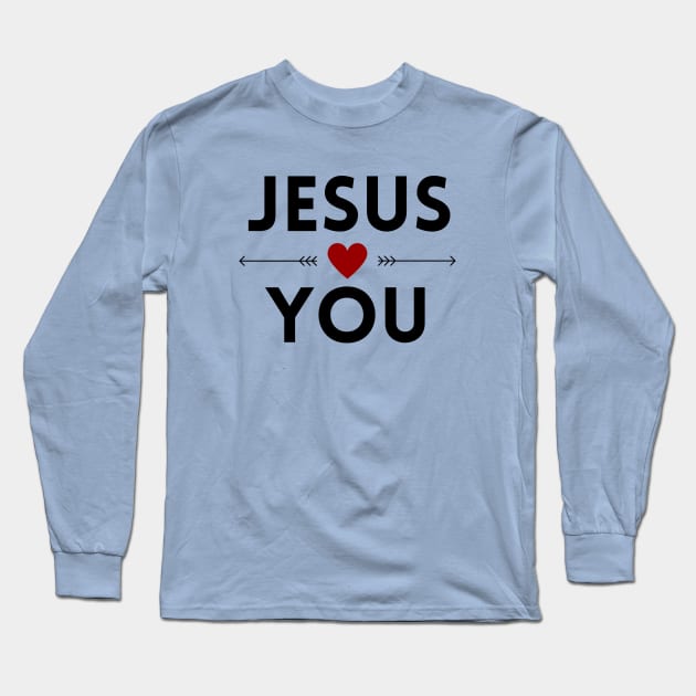 Jesus Loves You | Christian Long Sleeve T-Shirt by All Things Gospel